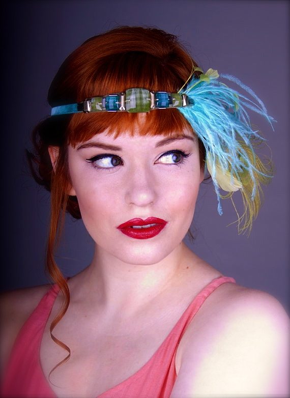 Blue Deco Headband