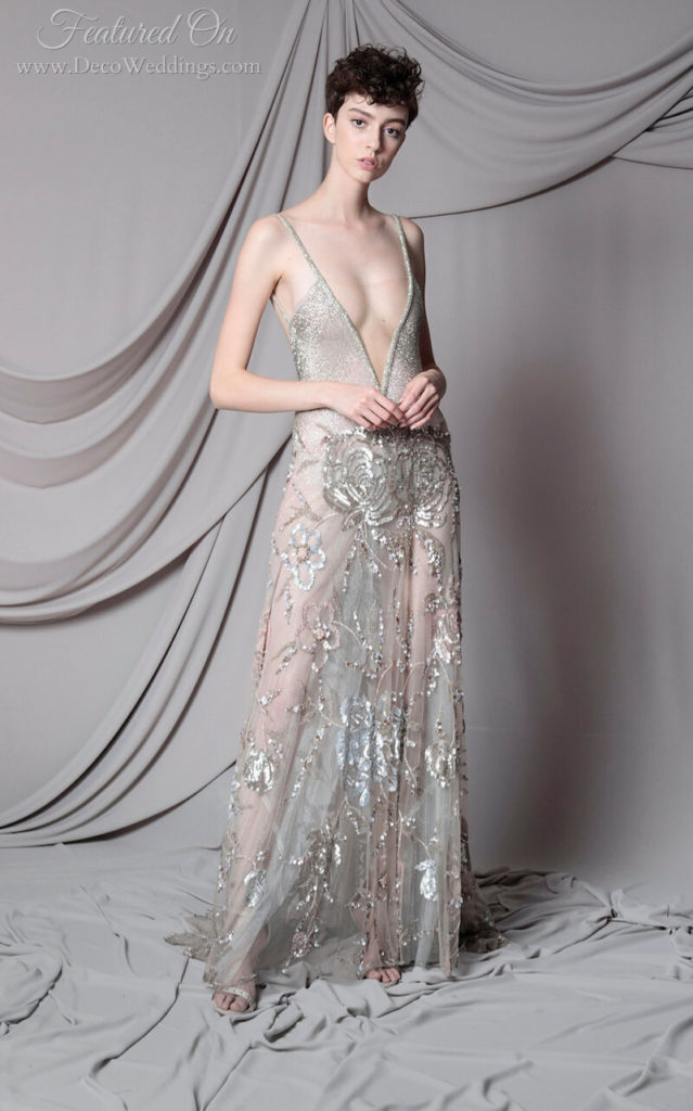 Art Deco Wedding Dress | Marco and Maria 1011
