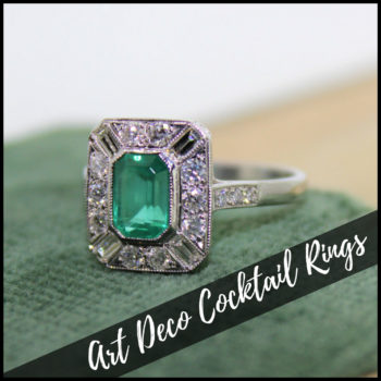 Art Deco Cocktail Rings