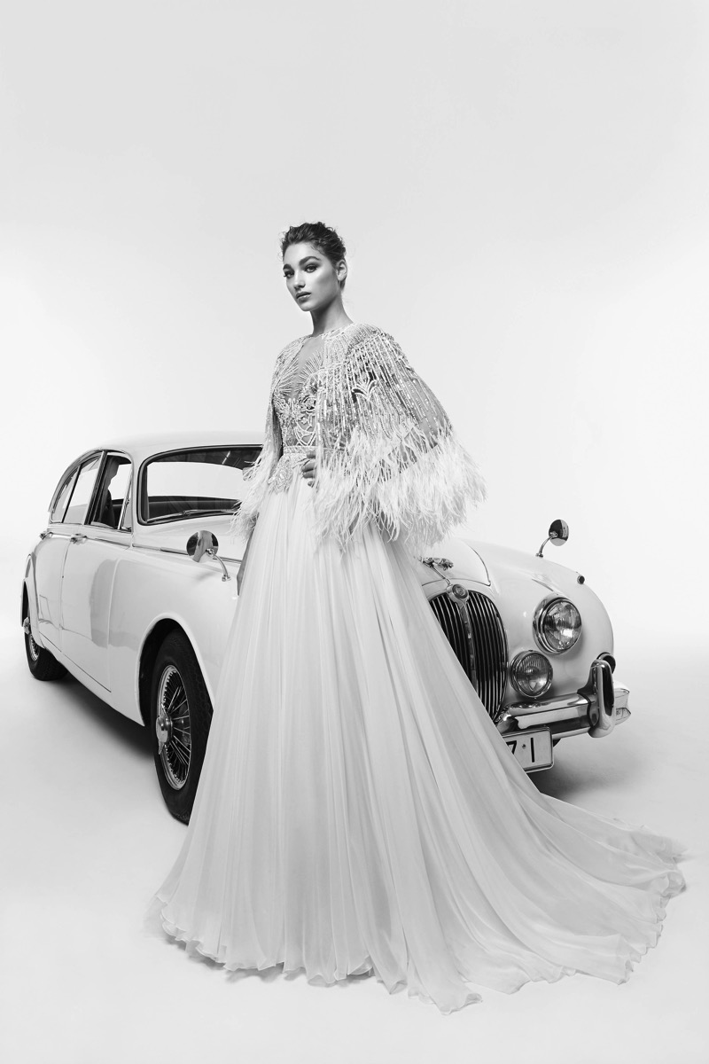 Reina with Bolero | Art Deco Wedding Gown | Zuhair Murad 2019