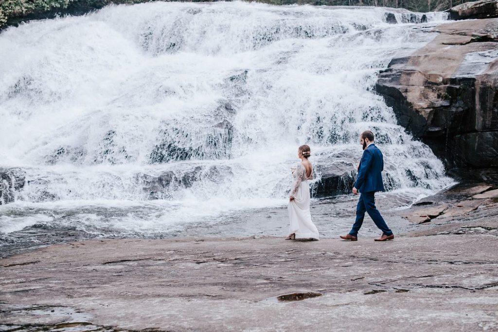 NC Waterfall Wedding