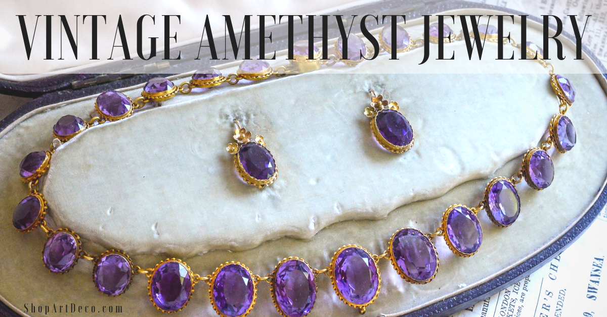 Vintage Amethyst Jewelry