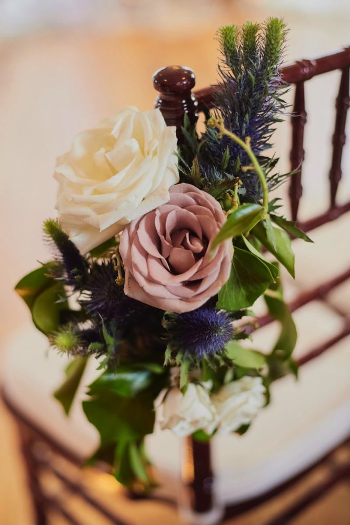 Aisle Flowers | 1920s Style Brooklyn Wedding