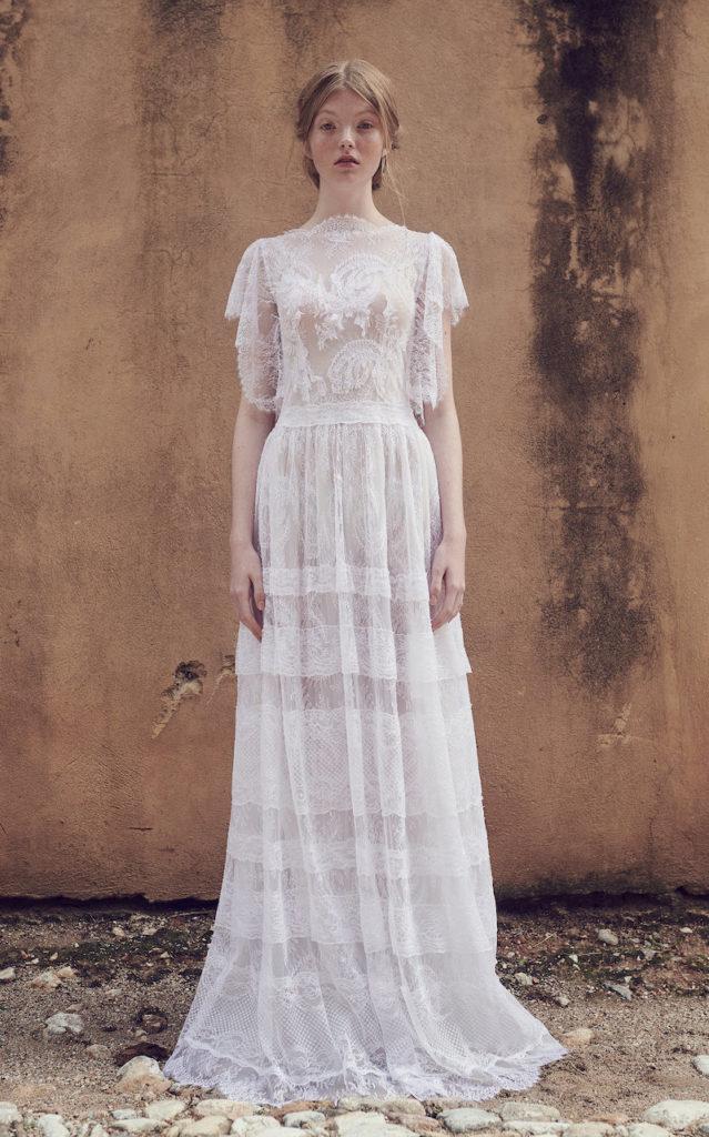 Angel Sleeve Wedding Gown | Costarellos 2019