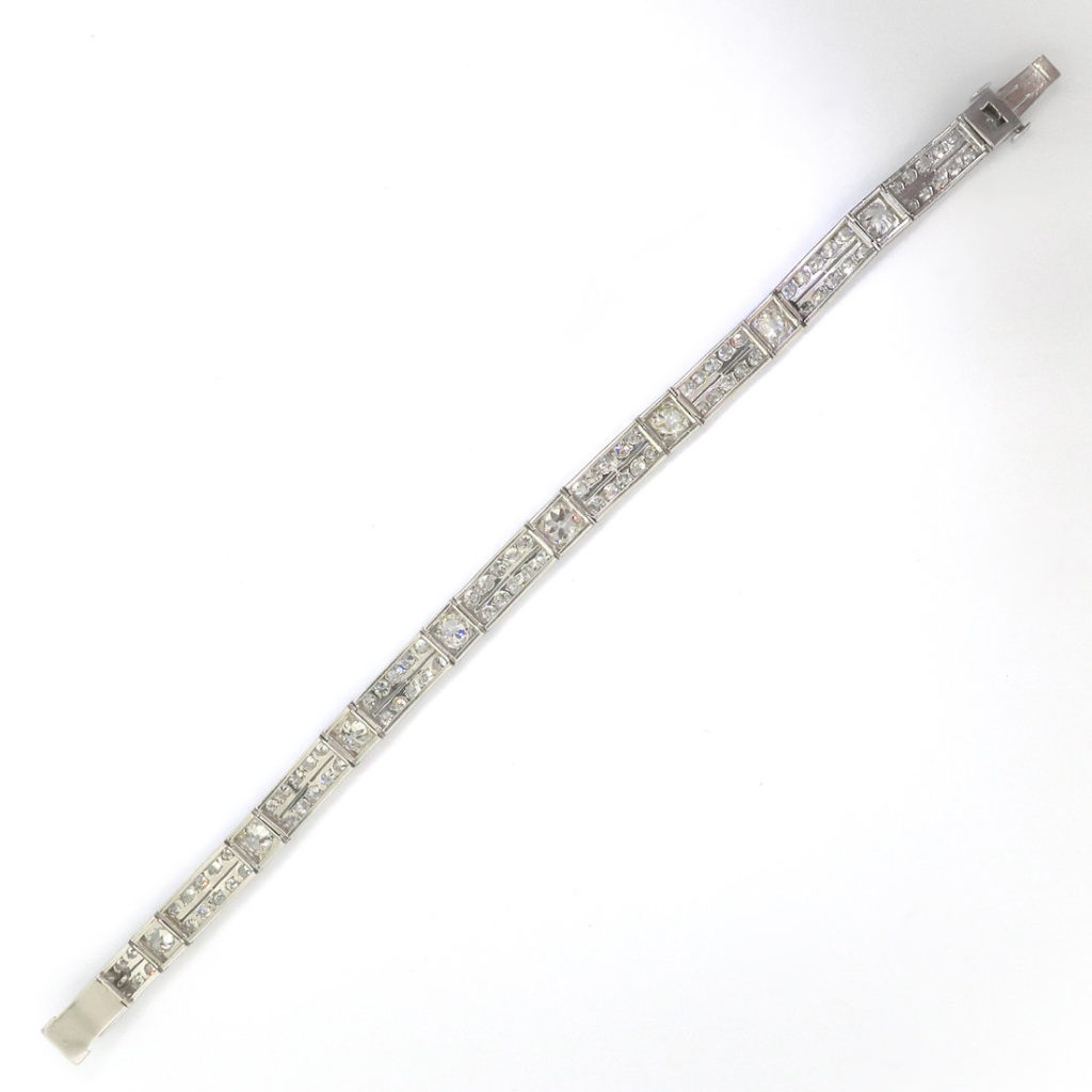 Antique 1920s Art Deco Diamond Bracelet