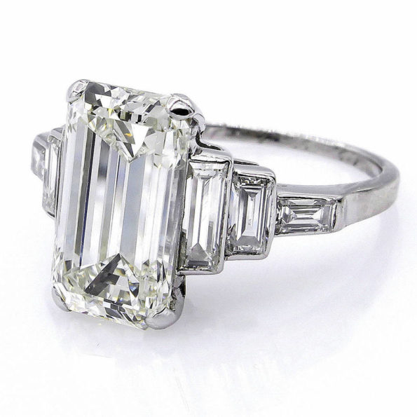 Antique 1920s Art Deco Diamond Engagement Ring