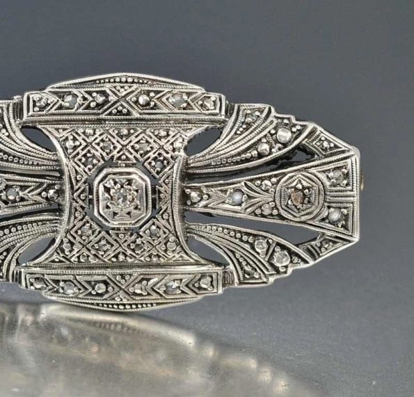 Antique Art Deco Diamond Pin