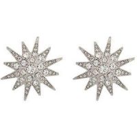 View of Crystal Art Deco Starburst Earrings | Deco Shop