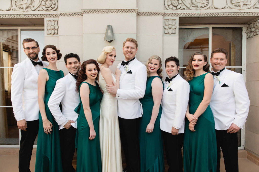 Art Deco Bridal Party