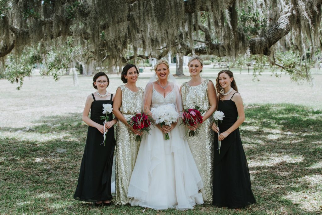 Art Deco Bridesmaid Style | 1920s Wedding Florida