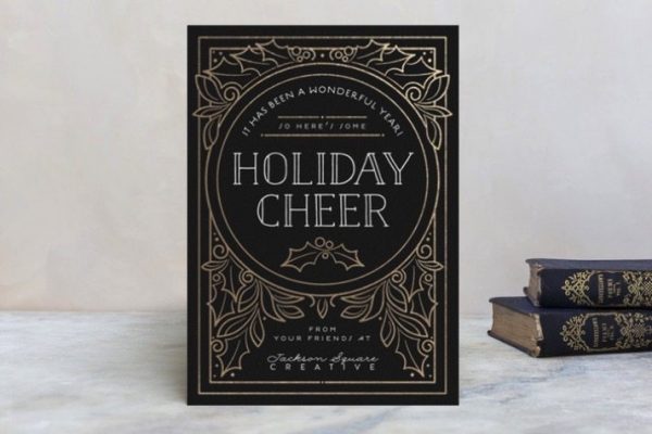 Art Deco Christmas Card