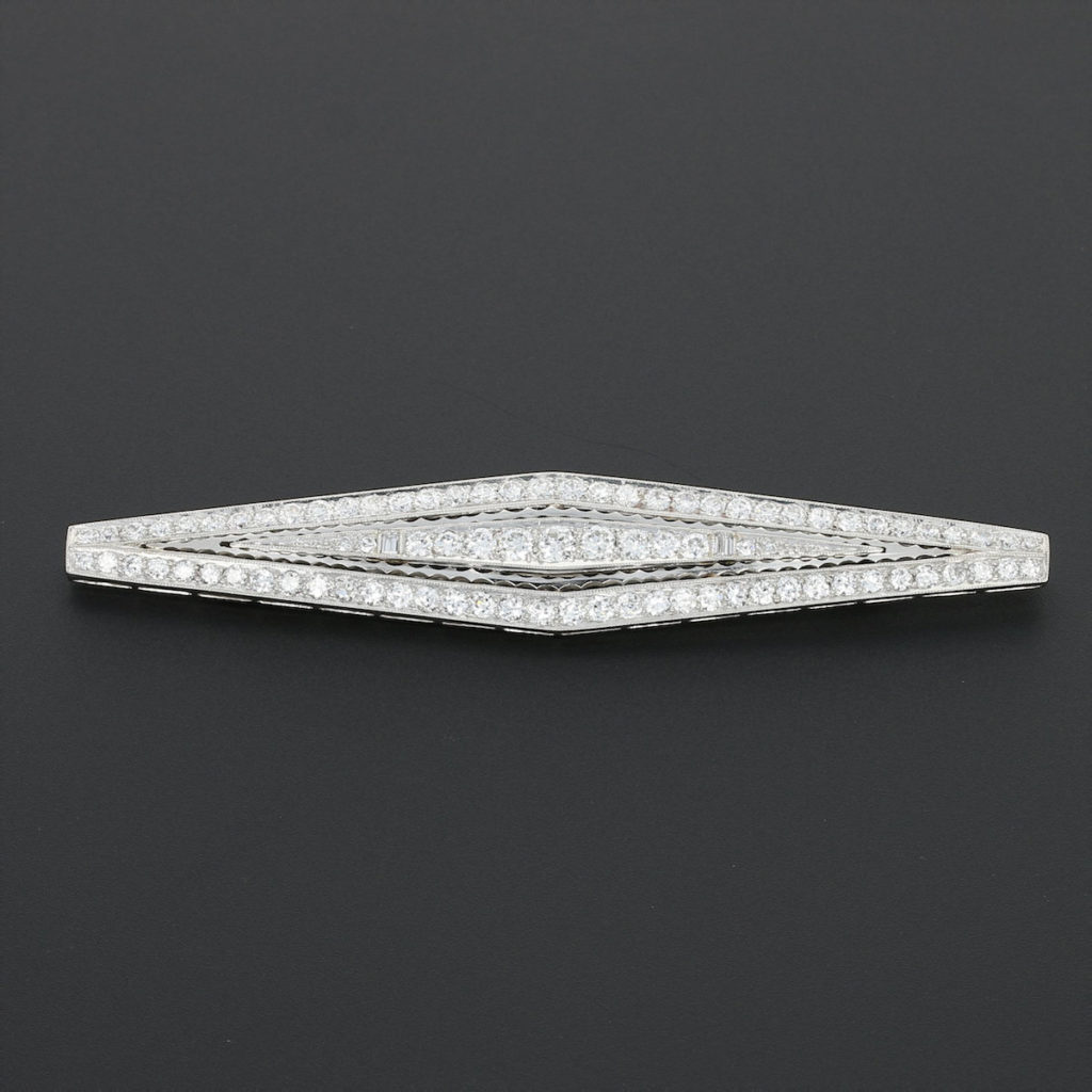 Art Deco Diamond Brooch