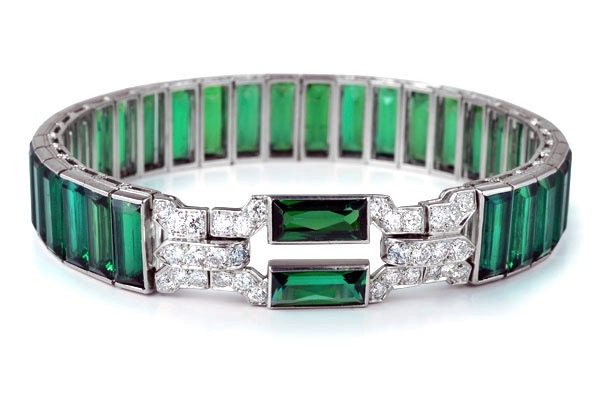 Art Deco Tourmaline Bracelet