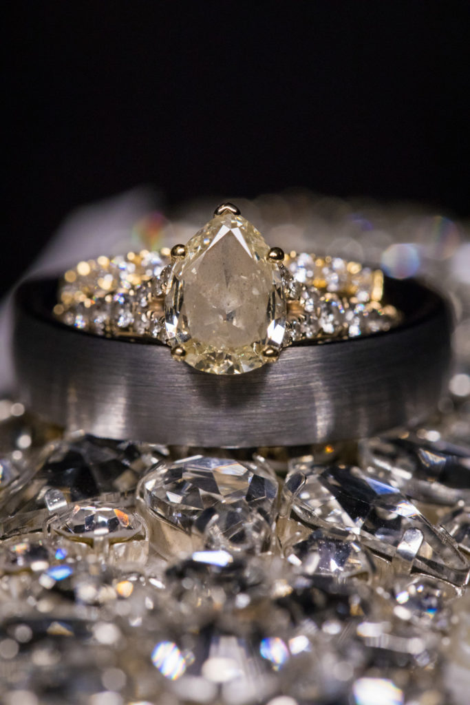 Art Deco Engagement Ring Pear Cut