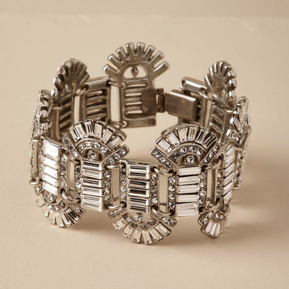 Art Deco Fan Cuff Bracelet