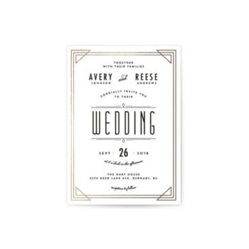 Art Deco Frame Invitation