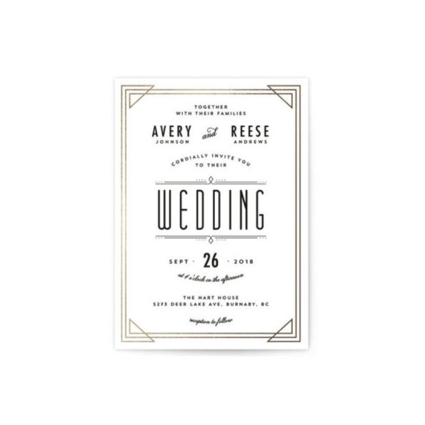 Art Deco Frame Invitation