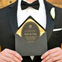 Art Deco Gold + Black Invite