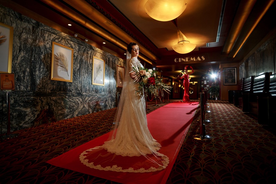 Art Deco Movie Theater Wedding Inspiration