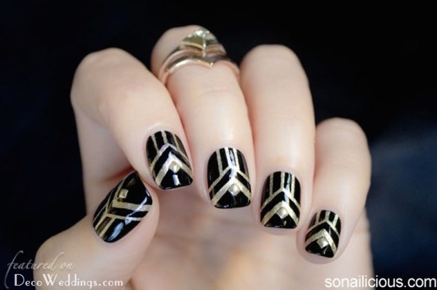 Art Deco Nail Art