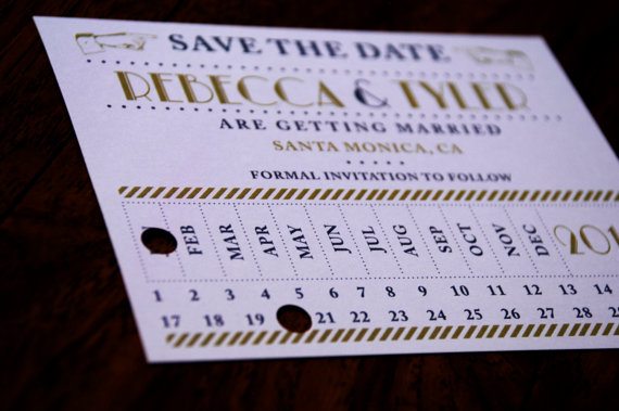 Art Deco Punch Save The Date