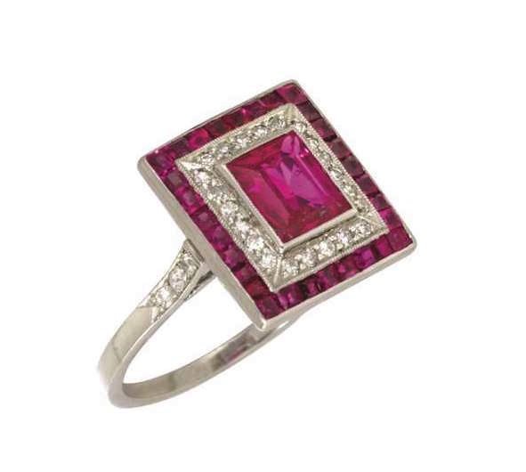 Art Deco Ruby Ring