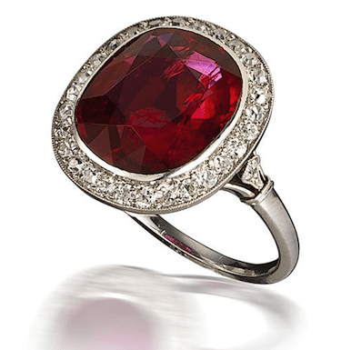 Art Deco Ruby Ring