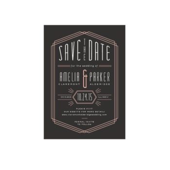 Art Deco Save The Date
