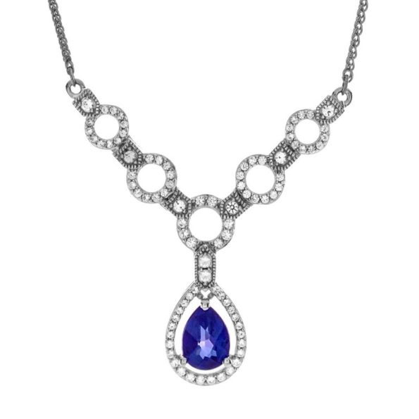 Art Deco Tanzanite Necklace | Something Blue