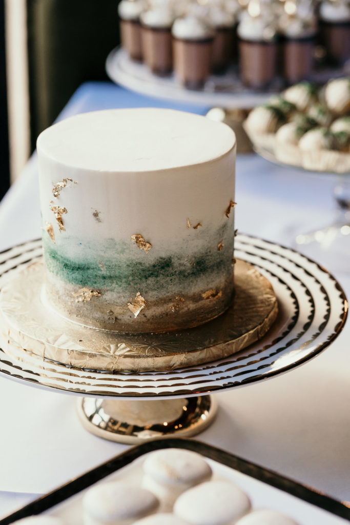 Art Deco Vintage Industrial Wedding Cake