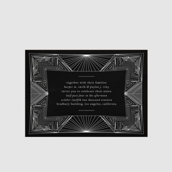 Art Deco Web Invitation