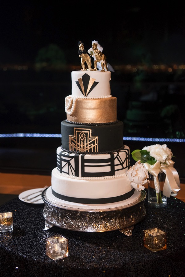 Art Deco Wedding Cake Las Vegas