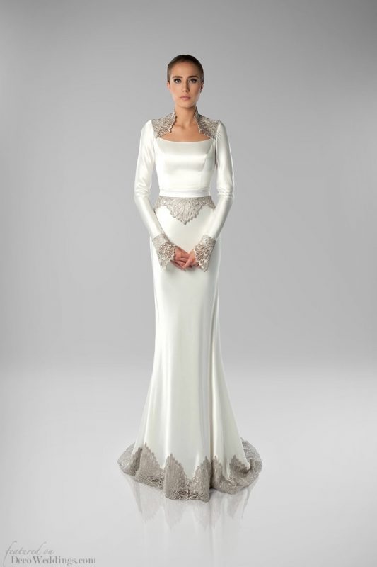 Art Deco Wedding Gown | Isabel Zapardiez