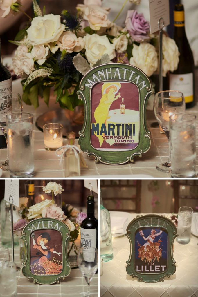 Art Nouveau Cocktail Table Numbers