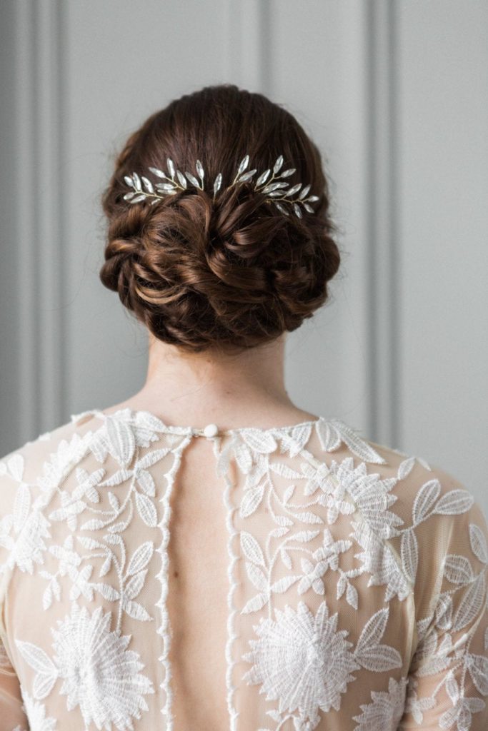 Art Nouveau Headpiece | Crystal Garden Leaves Crown