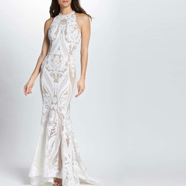 Art Nouveau Lace Mermaid Gown | Ester