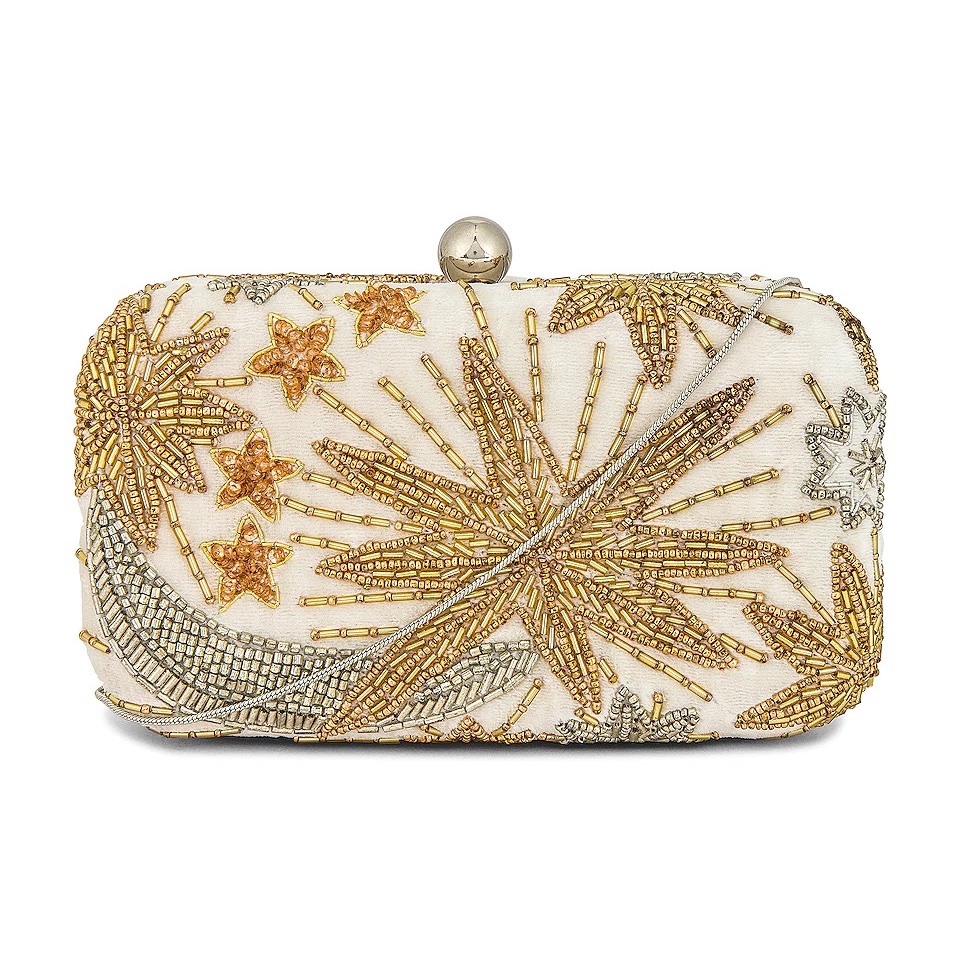 Hand Beaded Abstract Evening Clutch