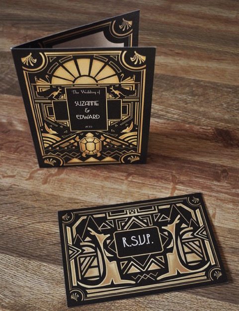 Australian Art Deco Invitation