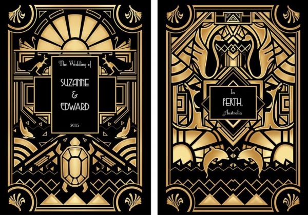 Australian Art Deco Invitations