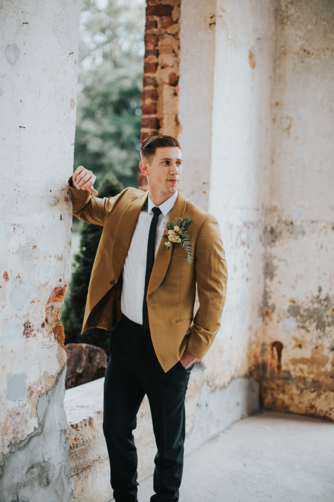 Autumn Industrial Wedding Groom