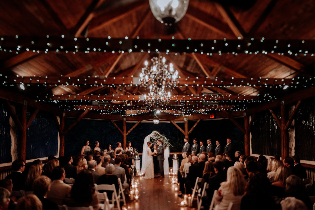 Autumn wedding Ceremony | Vintage November Wedding