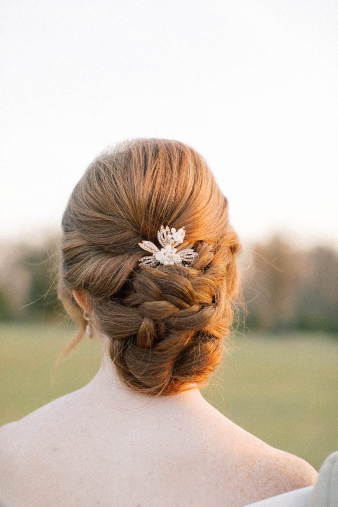 Autumn Wedding Updo Bridal Hair