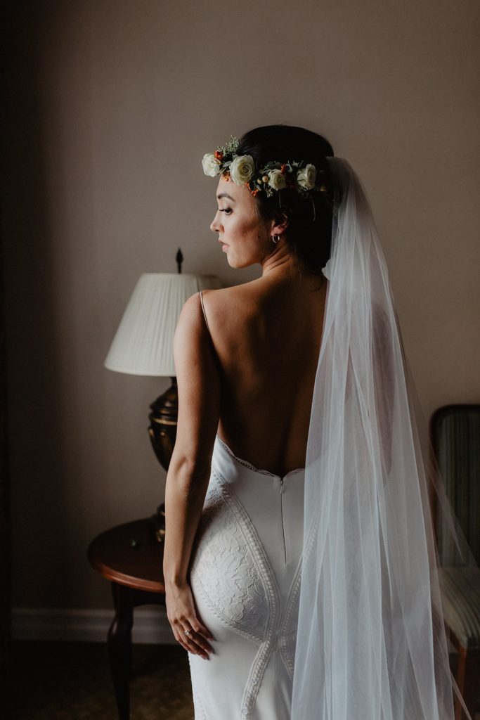 Backless Bridal Gown