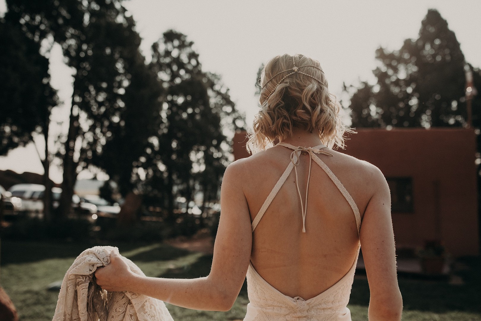 Backless Wedding Gown | Boho Elopement Colorado