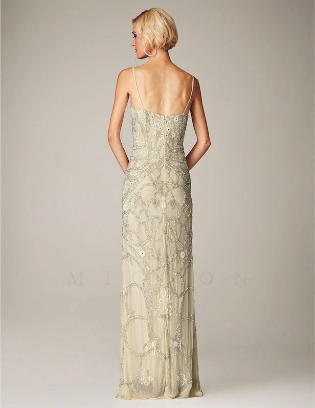Ivory Art Nouveau Gown Deco Shop