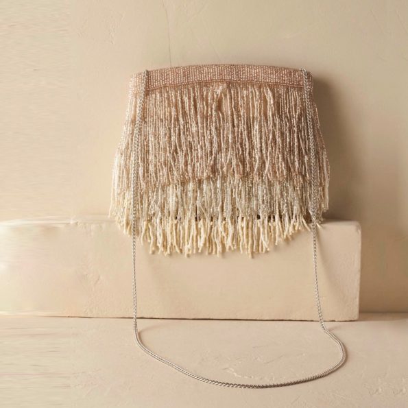 Beaded Flapper Fringe Purse