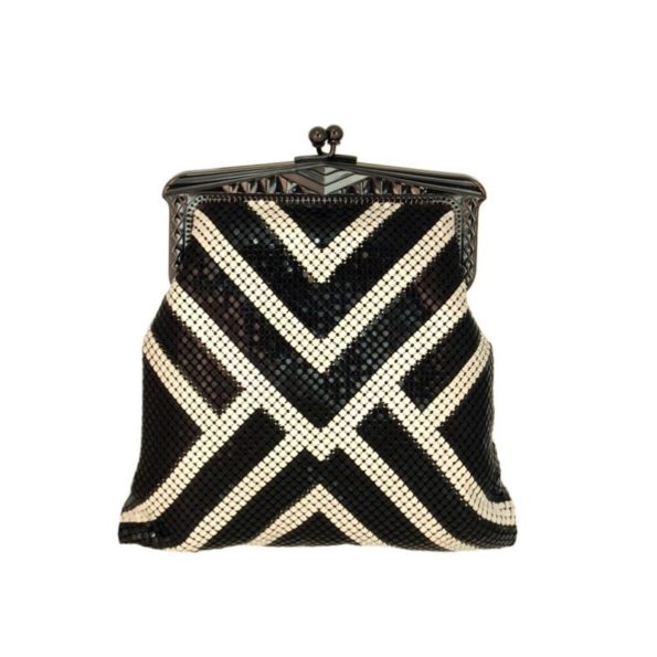 Black and White Art Deco Purse | Whiting & Davis