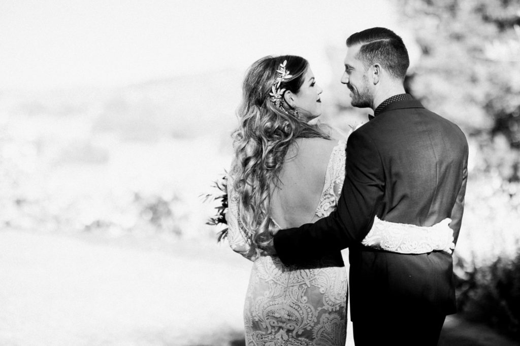 Black + White Bridal Portrait