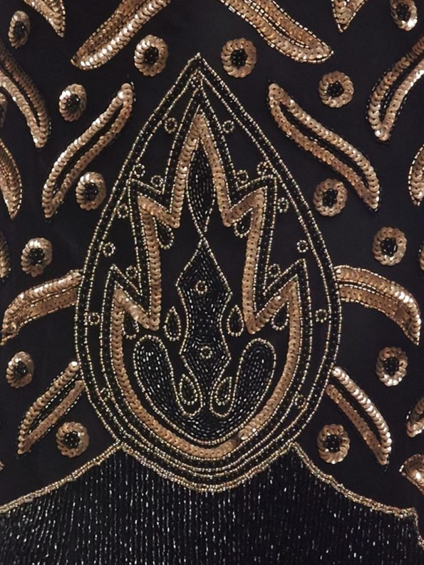 Black and Gold Flapper Dress Vegas