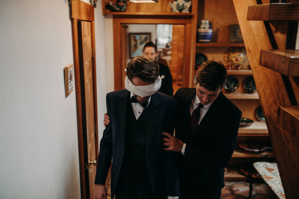 Blindfolded First Look | NYE Wedding